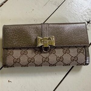 Gucci Women Wallet Brown/Grey